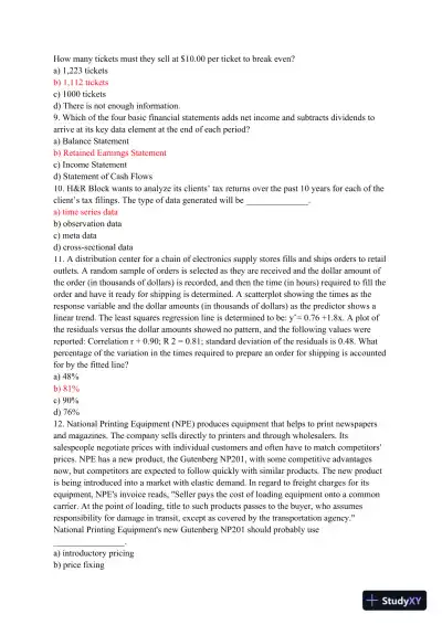 BUS 475 Capstone Final Examination Part 2 - Page 3 preview image