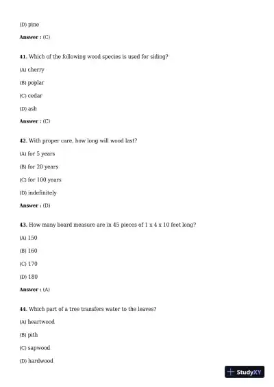 Test Bank for Carpentry, 3rd Edition - Page 12 preview image