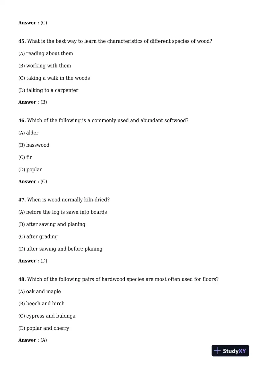 Test Bank for Carpentry, 3rd Edition, page 13