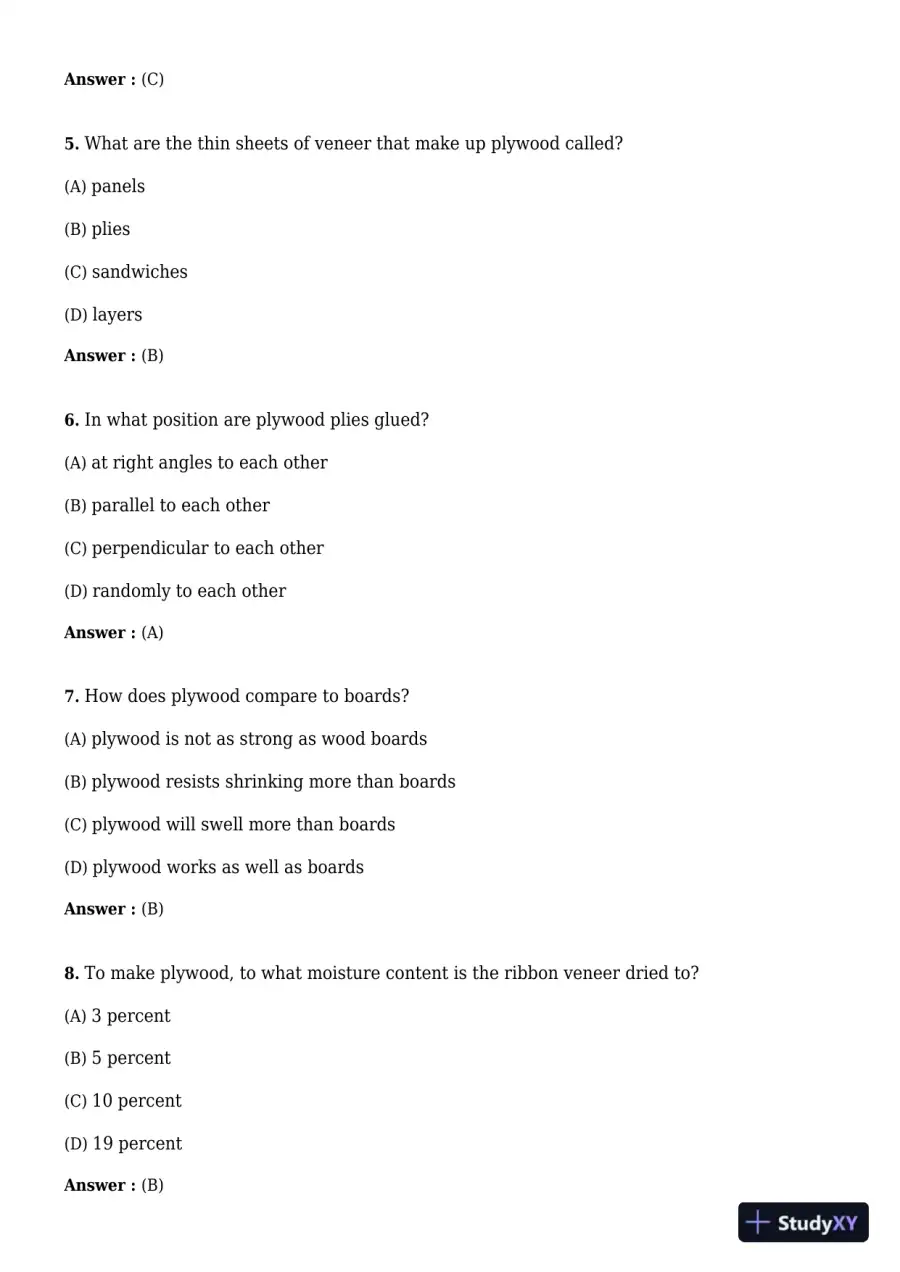 Test Bank for Carpentry, 3rd Edition, page 16