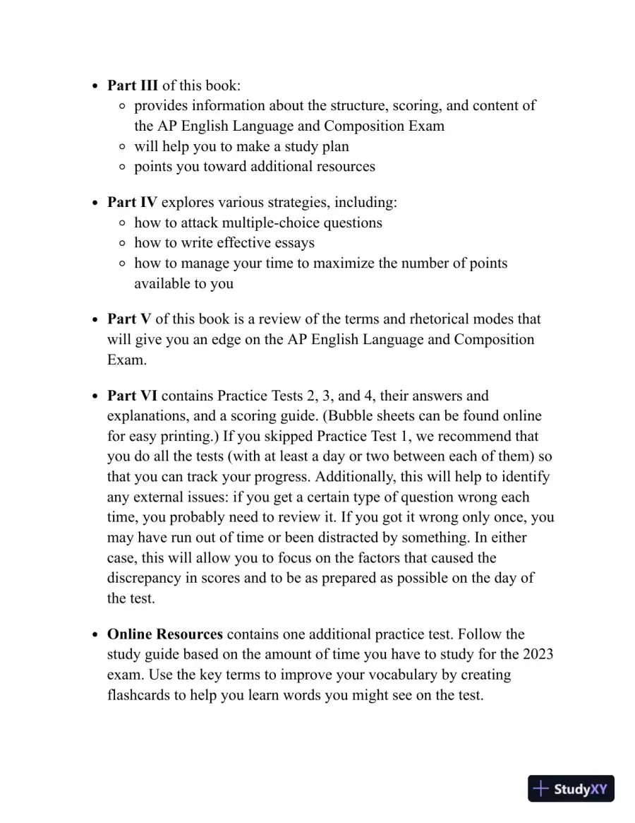 Princeton Review AP English Language and Composition Prep, 2023: 5 Practice Tests + Complete Content Review (2022), page 20
