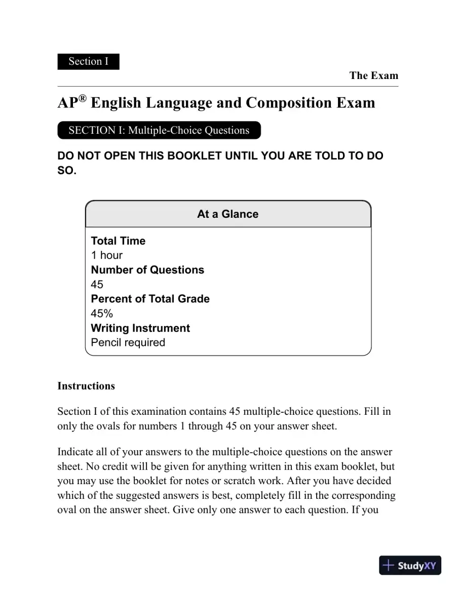Princeton Review AP English Language and Composition Prep, 2023: 5 Practice Tests + Complete Content Review (2022), page 27