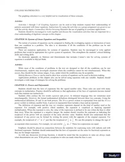 College Mathematics for Trades and Technologies, 10th Edition Solution Manual - Page 10 preview image