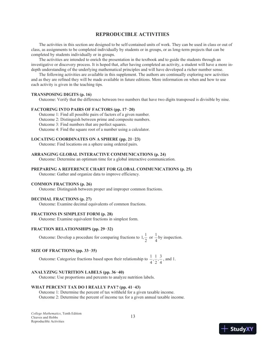 College Mathematics for Trades and Technologies, 10th Edition Solution Manual, page 14