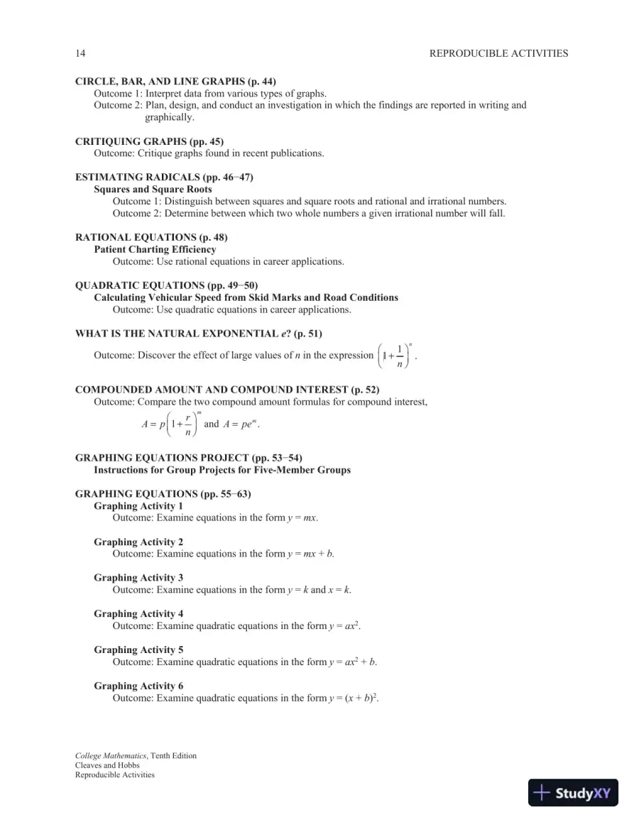 College Mathematics for Trades and Technologies, 10th Edition Solution Manual, page 15