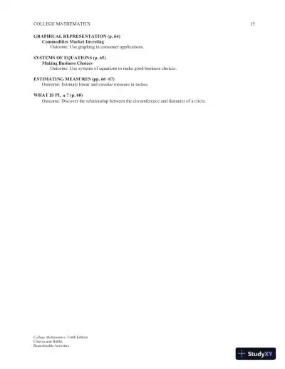 College Mathematics for Trades and Technologies, 10th Edition Solution Manual - Page 16 preview image