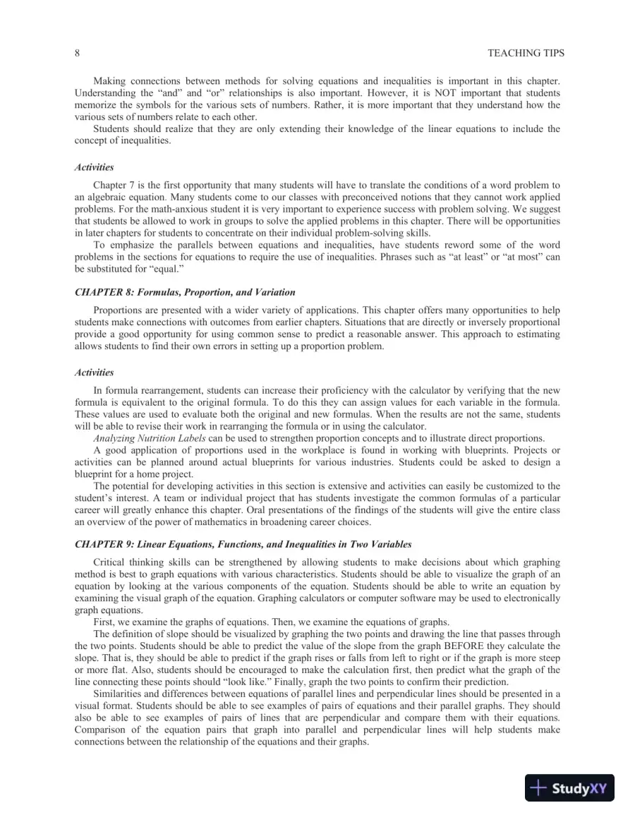 College Mathematics for Trades and Technologies, 10th Edition Solution Manual, page 9