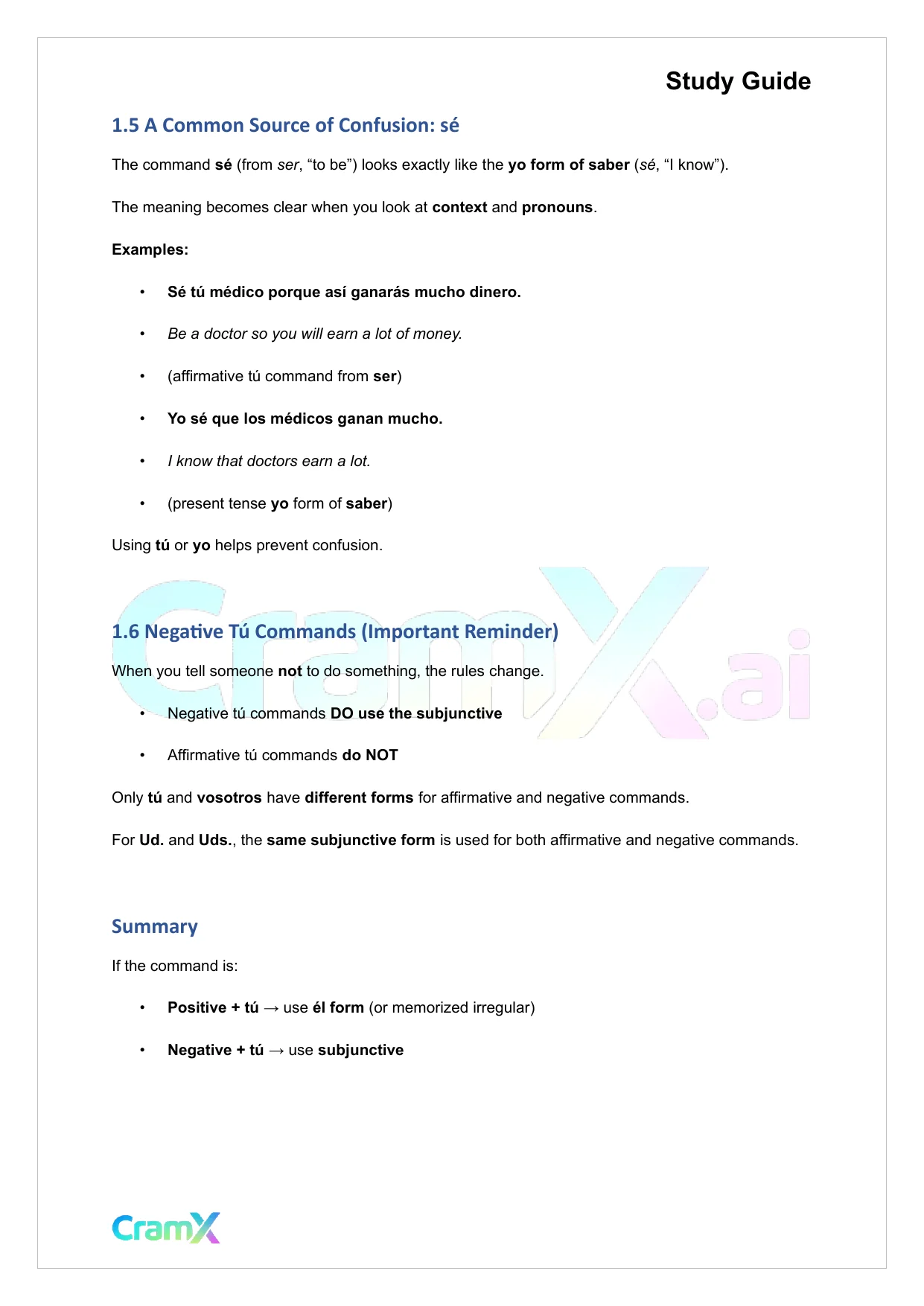 Spanish II - The Imperative - Page 4 preview image