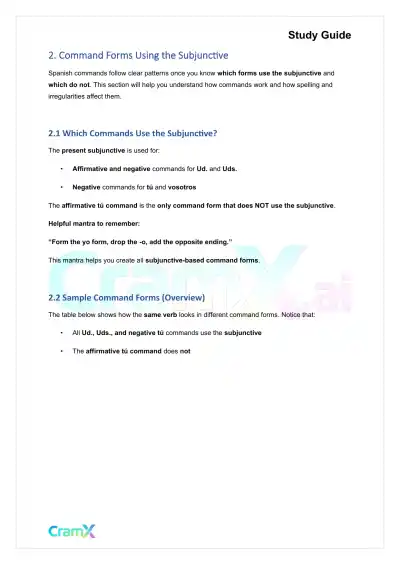 Spanish II - The Imperative - Page 5 preview image