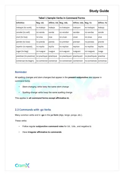 Spanish II - The Imperative - Page 6 preview image