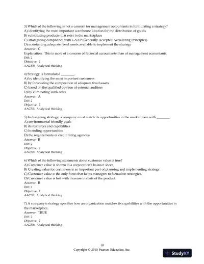 Test Bank For Horngren's Cost Accounting: A Managerial Emphasis, 16th Edition - Page 11 preview image