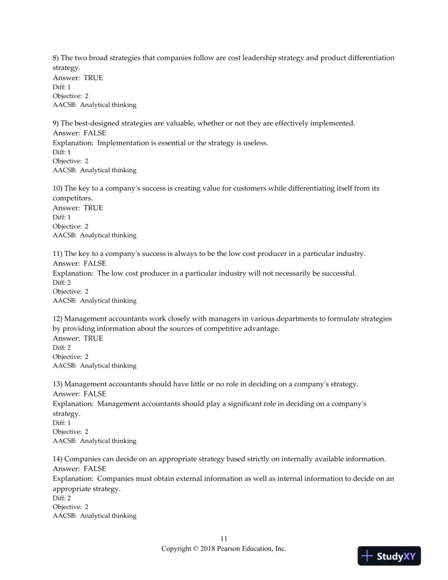 Test Bank For Horngren's Cost Accounting: A Managerial Emphasis, 16th Edition, page 12