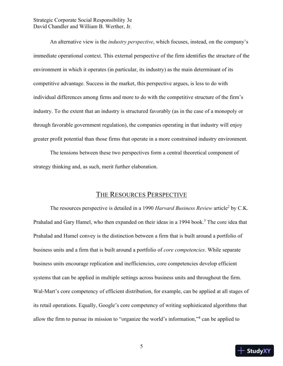 Strategic Corporate Social Responsibility: Stakeholders, Globalization, and Sustainable Value Creation Third Edition Solution Manual, page 15