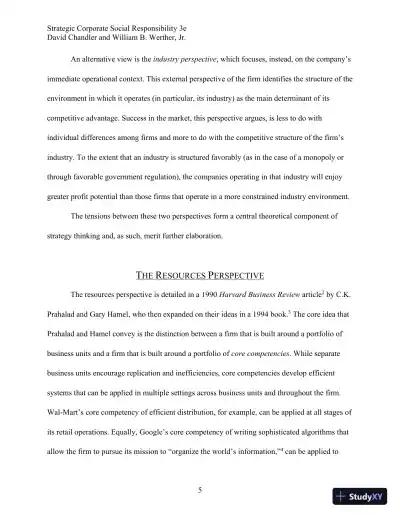Strategic Corporate Social Responsibility: Stakeholders, Globalization, and Sustainable Value Creation Third Edition Solution Manual - Page 15 preview image