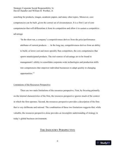 Strategic Corporate Social Responsibility: Stakeholders, Globalization, and Sustainable Value Creation Third Edition Solution Manual - Page 16 preview image