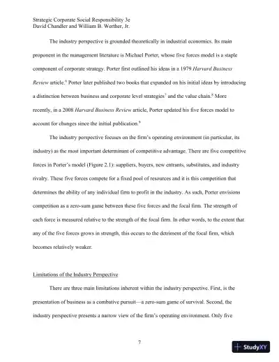 Strategic Corporate Social Responsibility: Stakeholders, Globalization, and Sustainable Value Creation Third Edition Solution Manual - Page 17 preview image