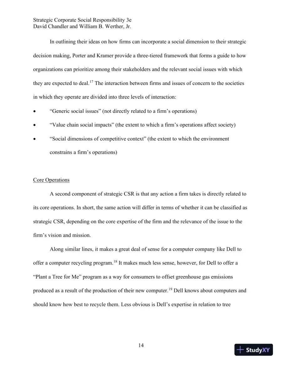 Strategic Corporate Social Responsibility: Stakeholders, Globalization, and Sustainable Value Creation Third Edition Solution Manual, page 24