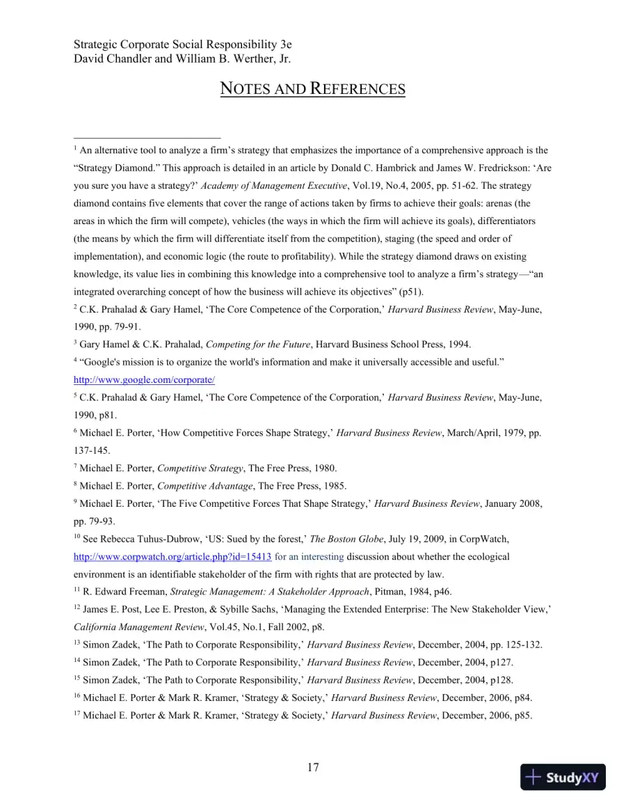 Strategic Corporate Social Responsibility: Stakeholders, Globalization, and Sustainable Value Creation Third Edition Solution Manual, page 27