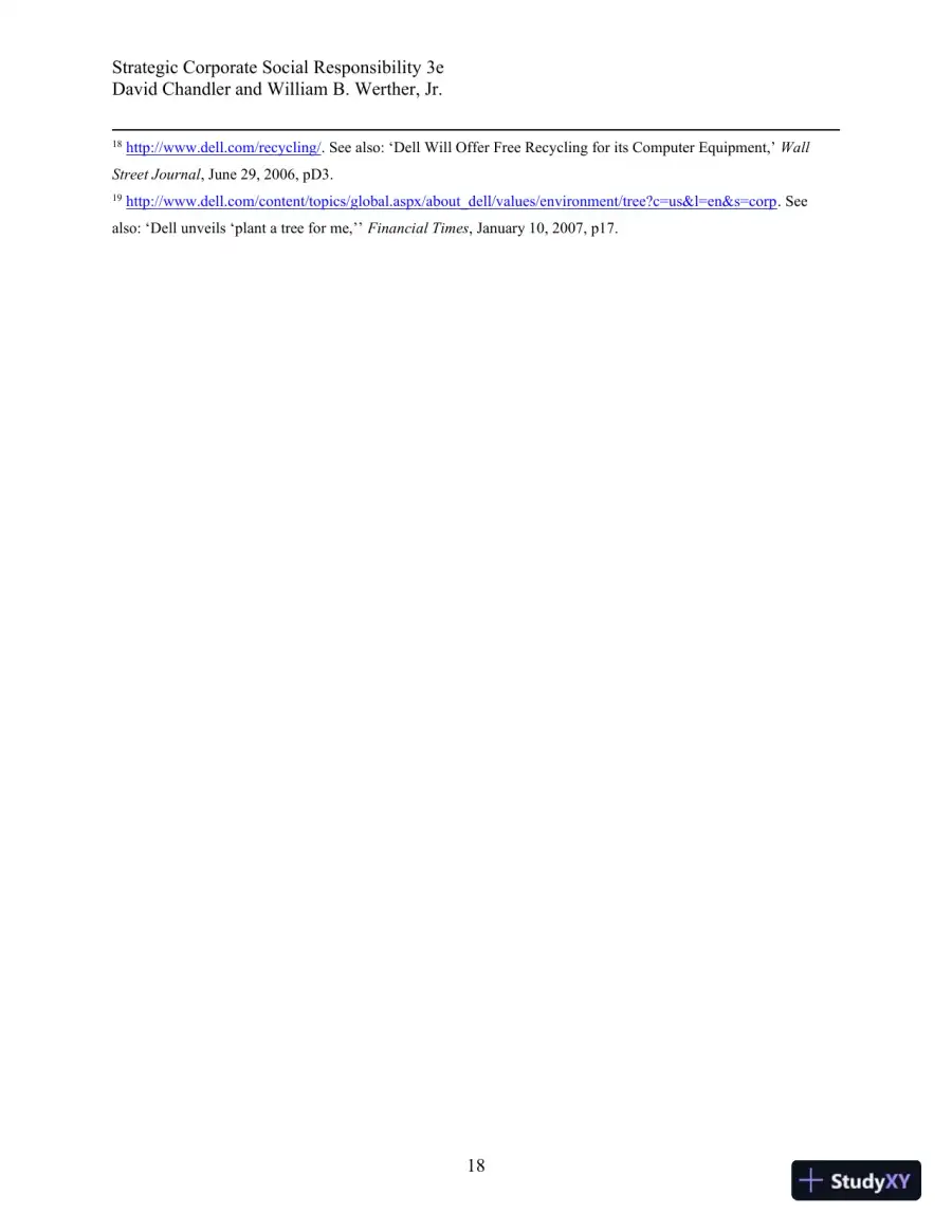 Strategic Corporate Social Responsibility: Stakeholders, Globalization, and Sustainable Value Creation Third Edition Solution Manual, page 28