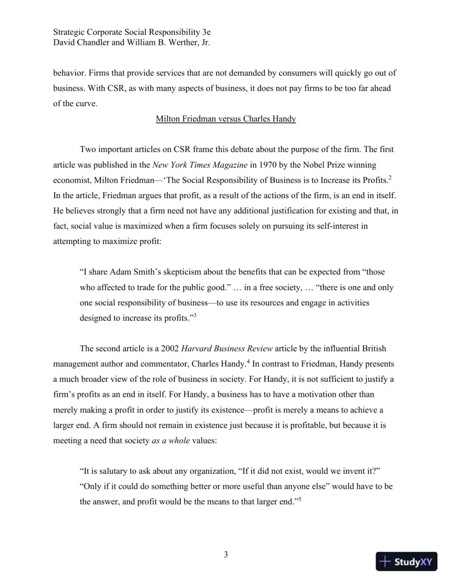 Strategic Corporate Social Responsibility: Stakeholders, Globalization, and Sustainable Value Creation Third Edition Solution Manual, page 31
