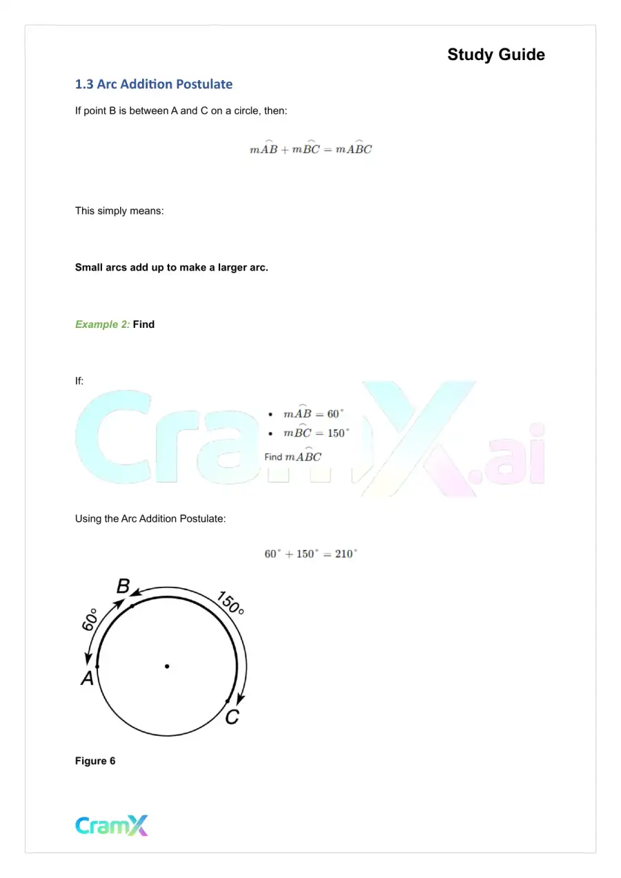 Geometry - Circles, page 6