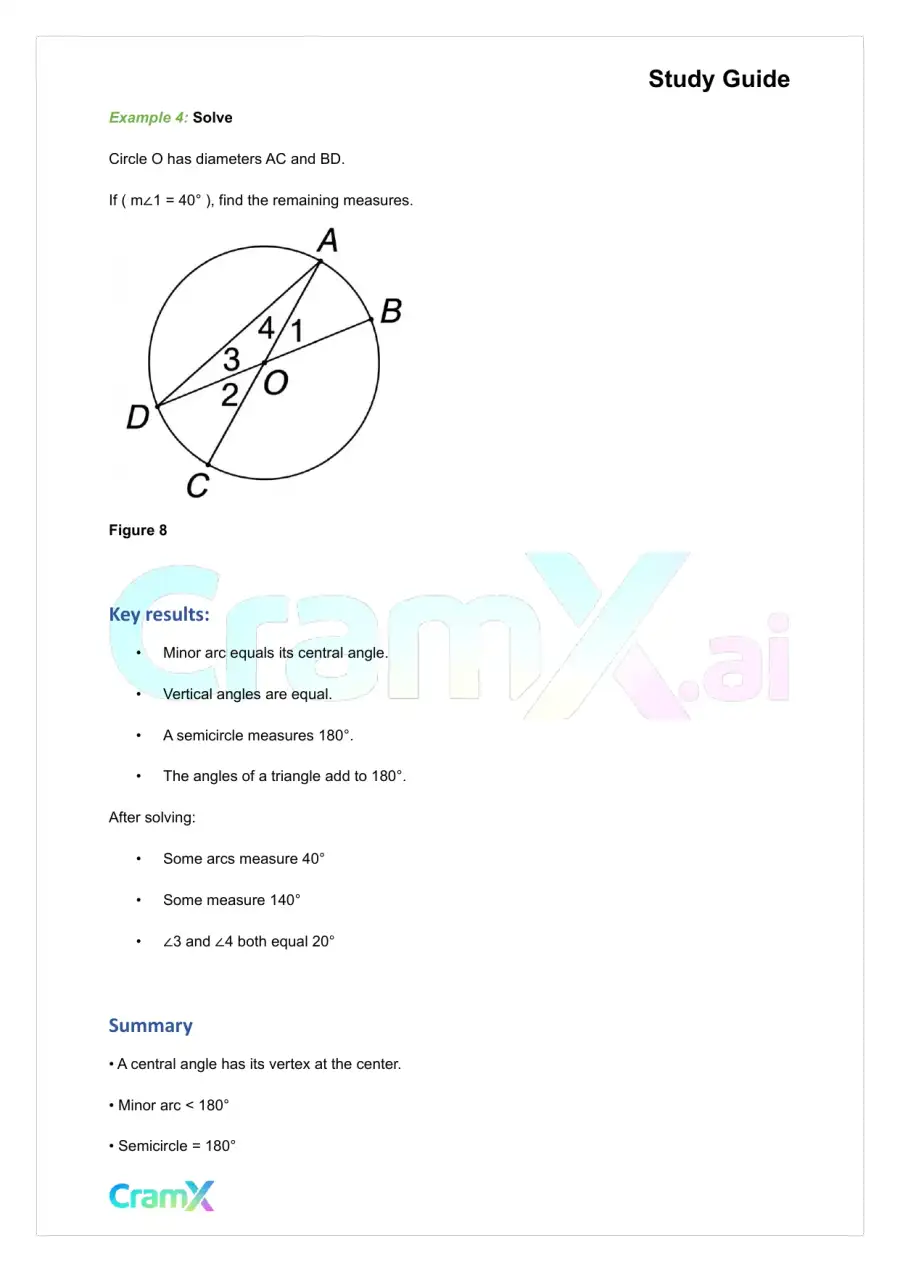Geometry - Circles, page 8