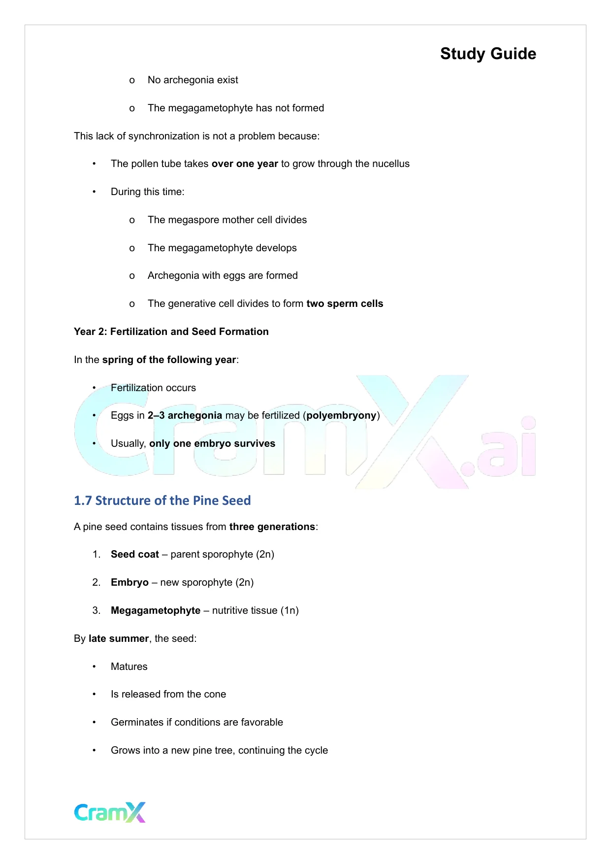 Plant Biology - Seed Plants - Page 4 preview image