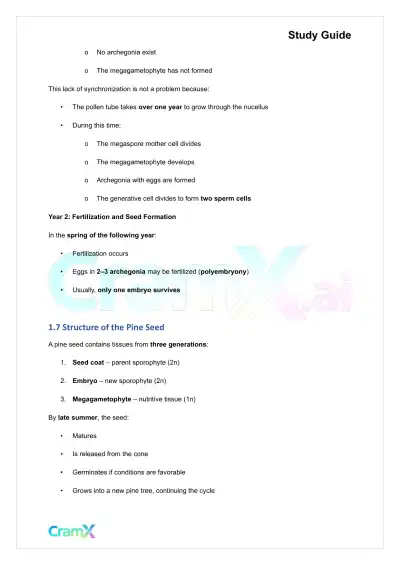 Plant Biology - Seed Plants - Page 4 preview image