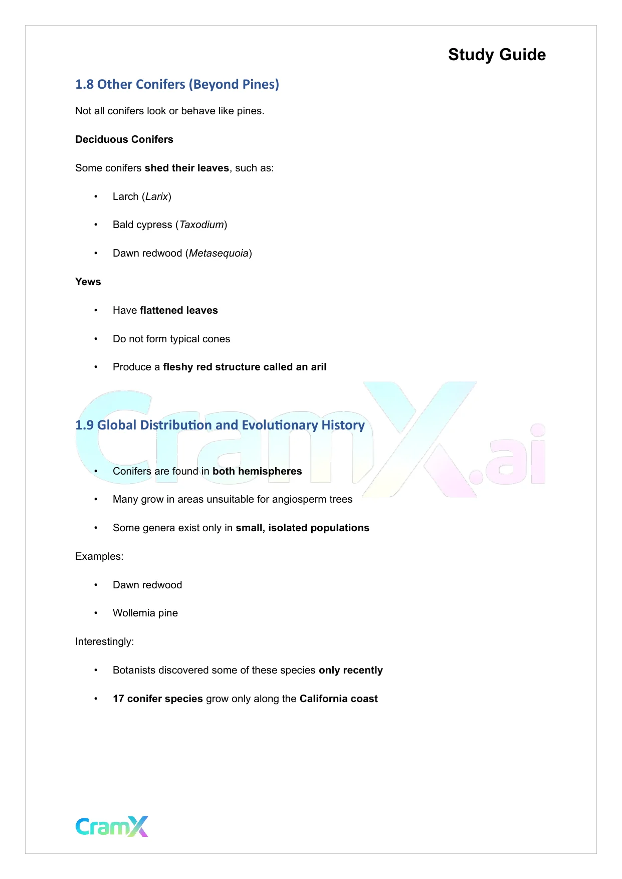 Plant Biology - Seed Plants - Page 5 preview image