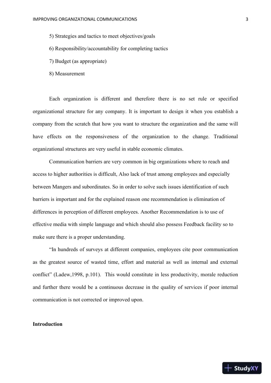 Bridging the Communication Gap: Enhancing Internal Communication for Improved Productivity in the Northampton Fire Department, page 4