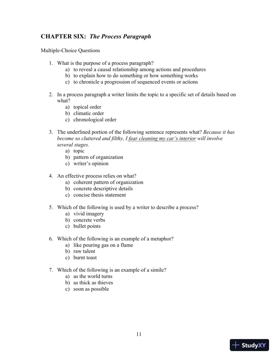 Test Bank for Writing for Life: Paragraphs and Essay, 4th Edition, page 15