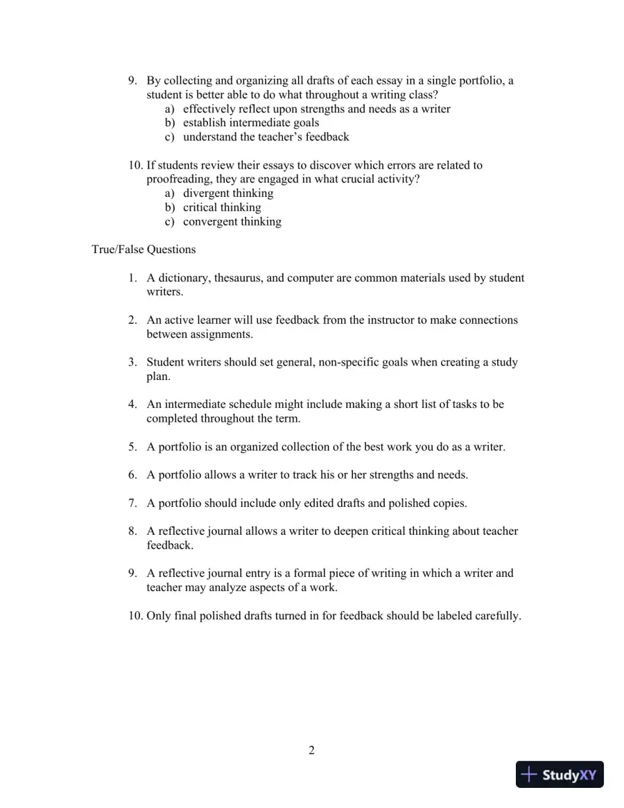 Test Bank for Writing for Life: Paragraphs and Essay, 4th Edition, page 6