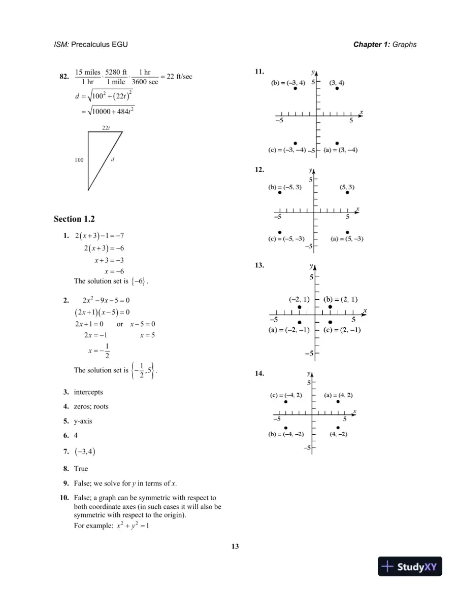 Precalculus Enhanced with Graphing Utilities 4th Edition Solution Manual, page 14