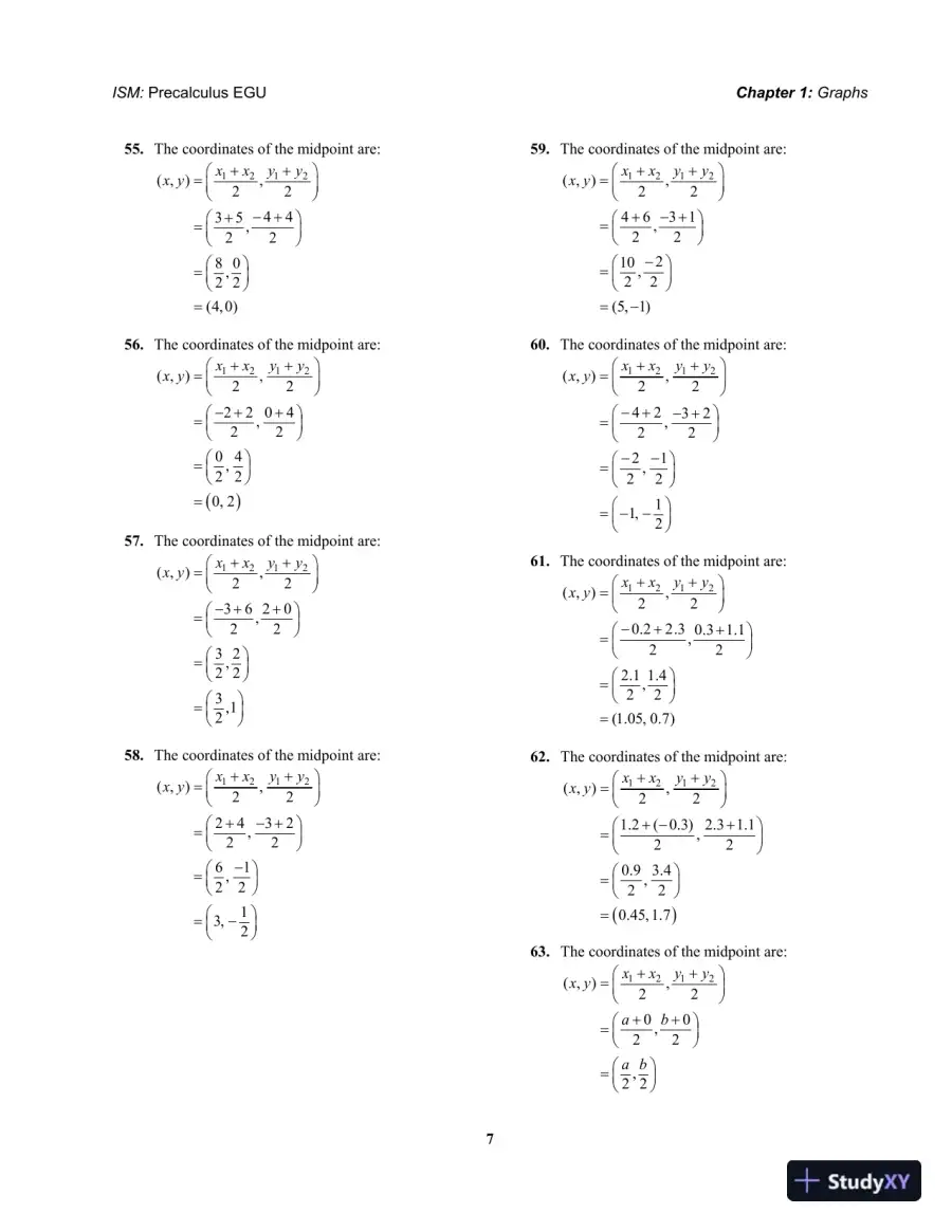 Precalculus Enhanced with Graphing Utilities 4th Edition Solution Manual, page 8