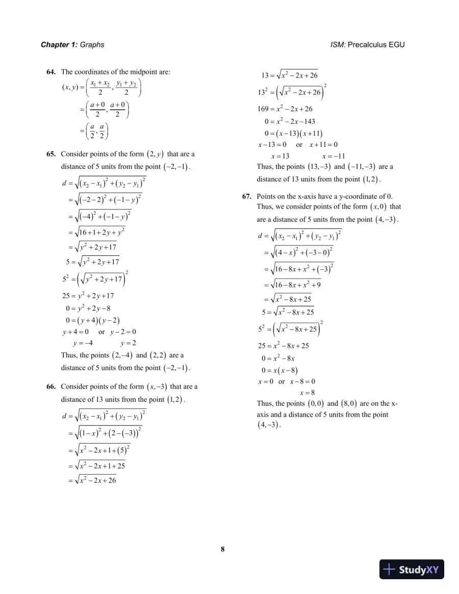 Precalculus Enhanced with Graphing Utilities 4th Edition Solution Manual, page 9