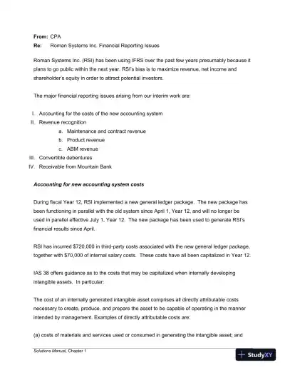 Modern Advanced Accounting in Canada 8th Edition Solution Manual - Page 14 preview image