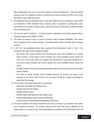 Modern Advanced Accounting in Canada 8th Edition Solution Manual - Page 6 preview image