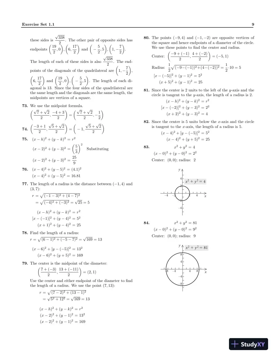 Solution Manual for College Algebra, 5th Edition, page 12