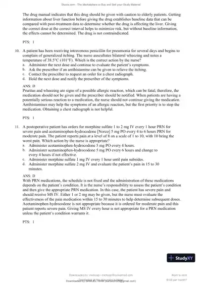 Test Bank for Lehne's Pharmacology for Nursing Care, 11th Edition (Chapters 1-112) - Page 8 preview image