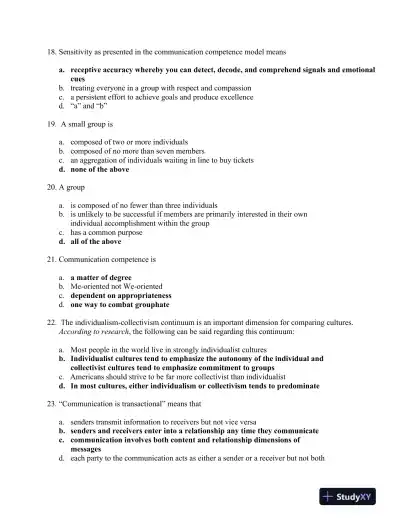 In Mixed Company: Communicating in Small Groups 9th Edition Test Bank - Page 6 preview image