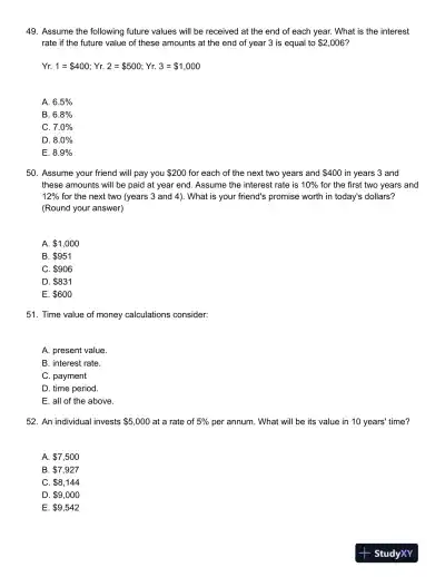 Personal Finance 6th Canadian Edition Test Bank - Page 14 preview image