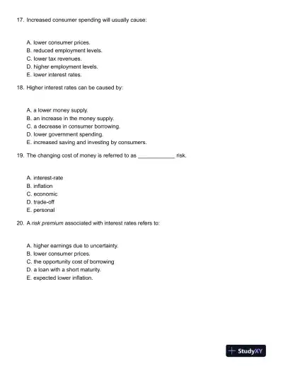 Personal Finance 6th Canadian Edition Test Bank - Page 6 preview image