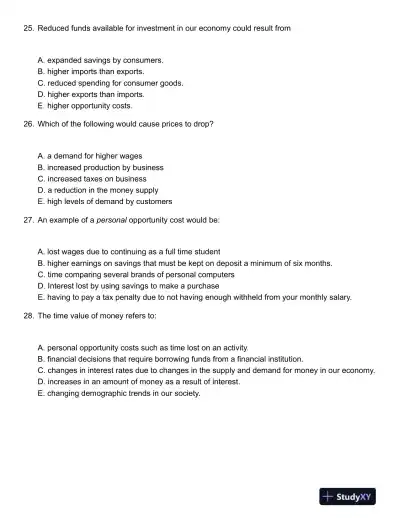 Personal Finance 6th Canadian Edition Test Bank - Page 8 preview image