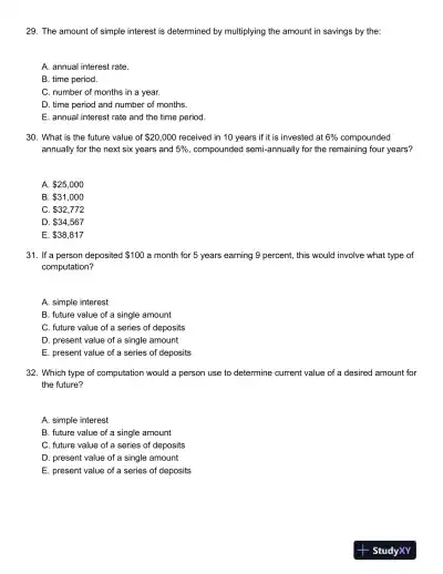 Personal Finance 6th Canadian Edition Test Bank - Page 9 preview image