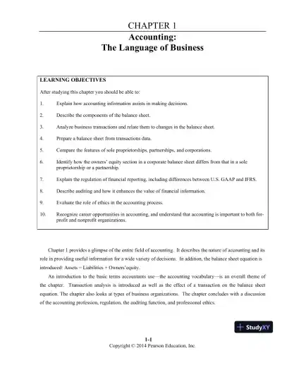Introduction to Financial Accounting, 11th Edition Class Notes - Page 1 preview image