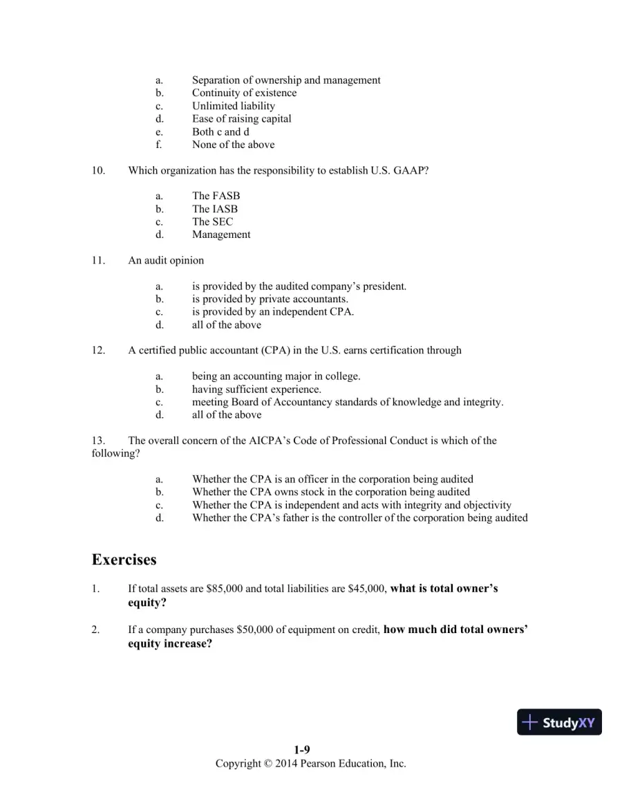 Introduction to Financial Accounting, 11th Edition Class Notes, page 10