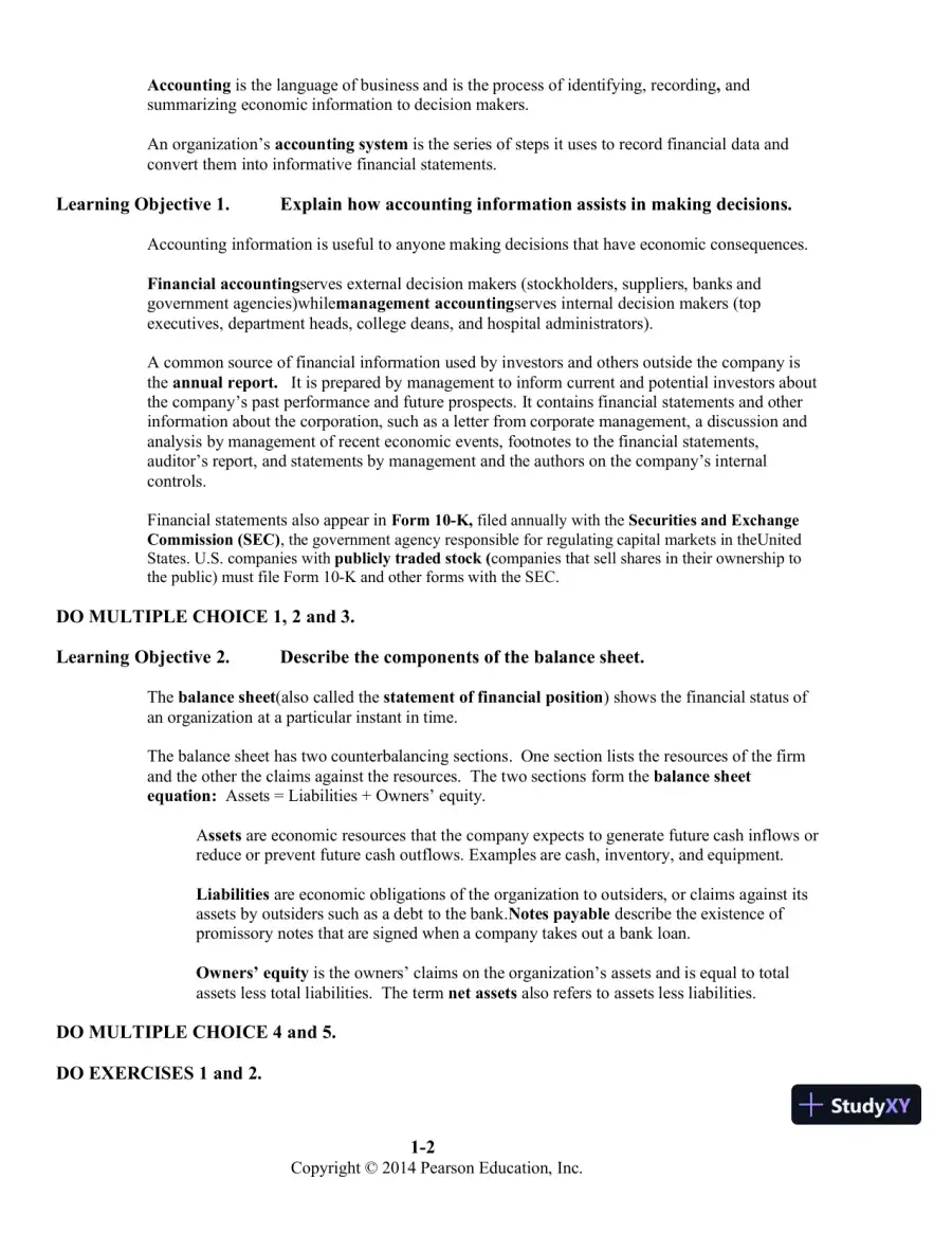 Introduction to Financial Accounting, 11th Edition Class Notes, page 3