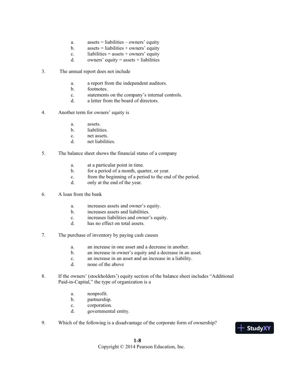Introduction to Financial Accounting, 11th Edition Class Notes, page 9