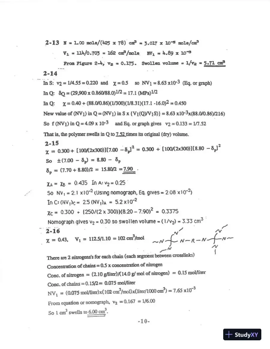 Solution Manual For Principles of Polymer Systems, 6th Edition, page 13