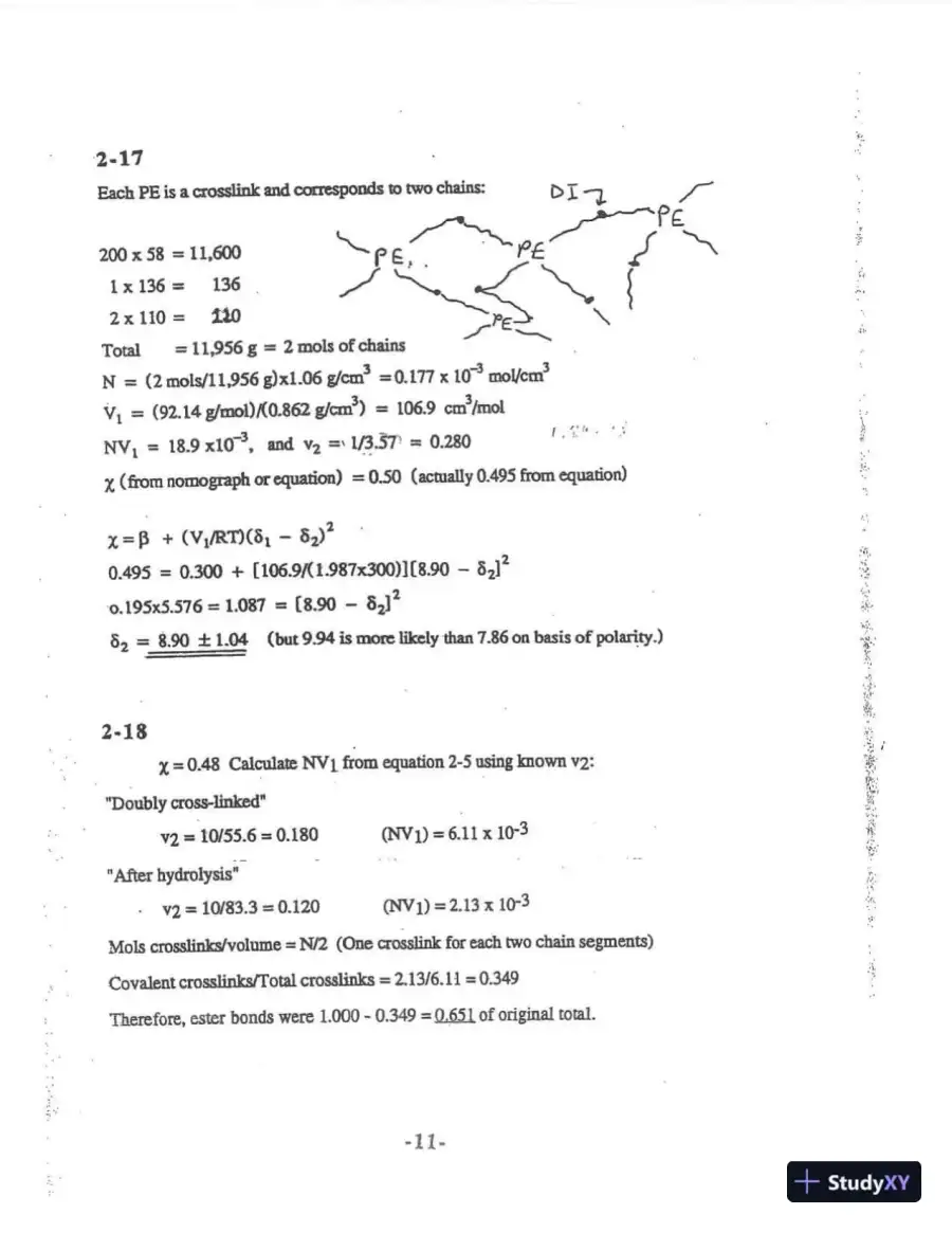 Solution Manual For Principles of Polymer Systems, 6th Edition, page 14